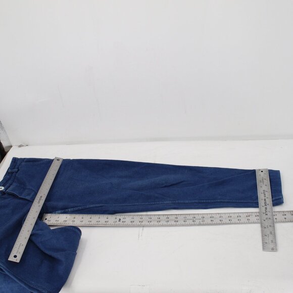 Industry Of All Nations pants mens 26 28x28 natural indigo 12 dips button fly - Picture 8 of 12